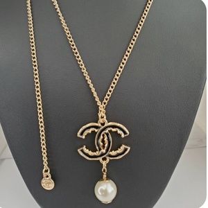 Chanel Enamel Necklace with Pearl